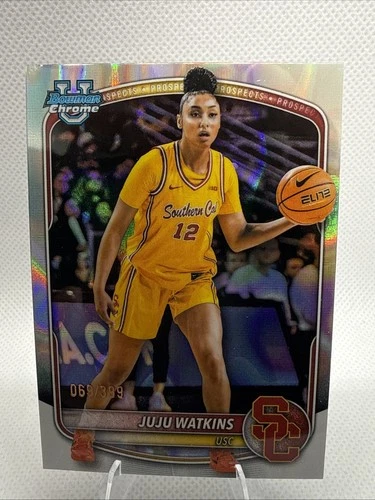 Topps 2025-26 Bowman University Chrome Juju Watkins #37 USC Trojans /399 BCP-96