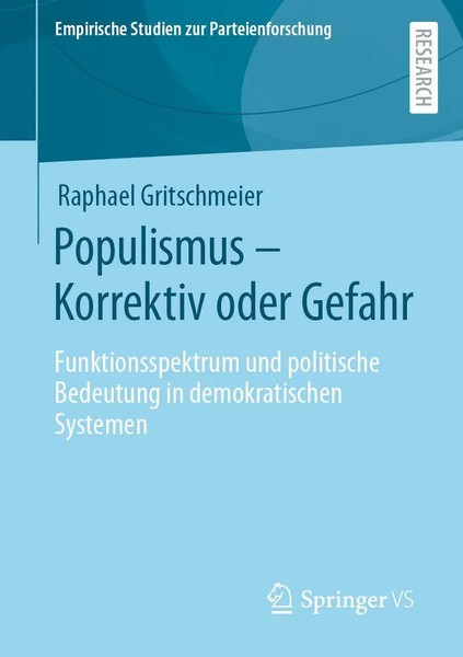 Raphael Gritschmeier | Populismus - Korrektiv Oder Gefahr | Taschenbuch (2021)-image