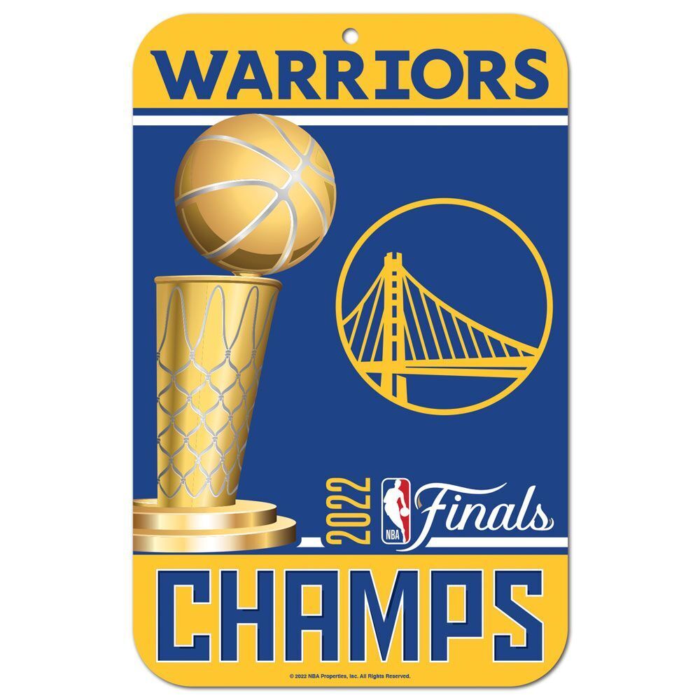 Golden State Warriors 2022 Champions NBA Classic logo type Die-cut STICKER