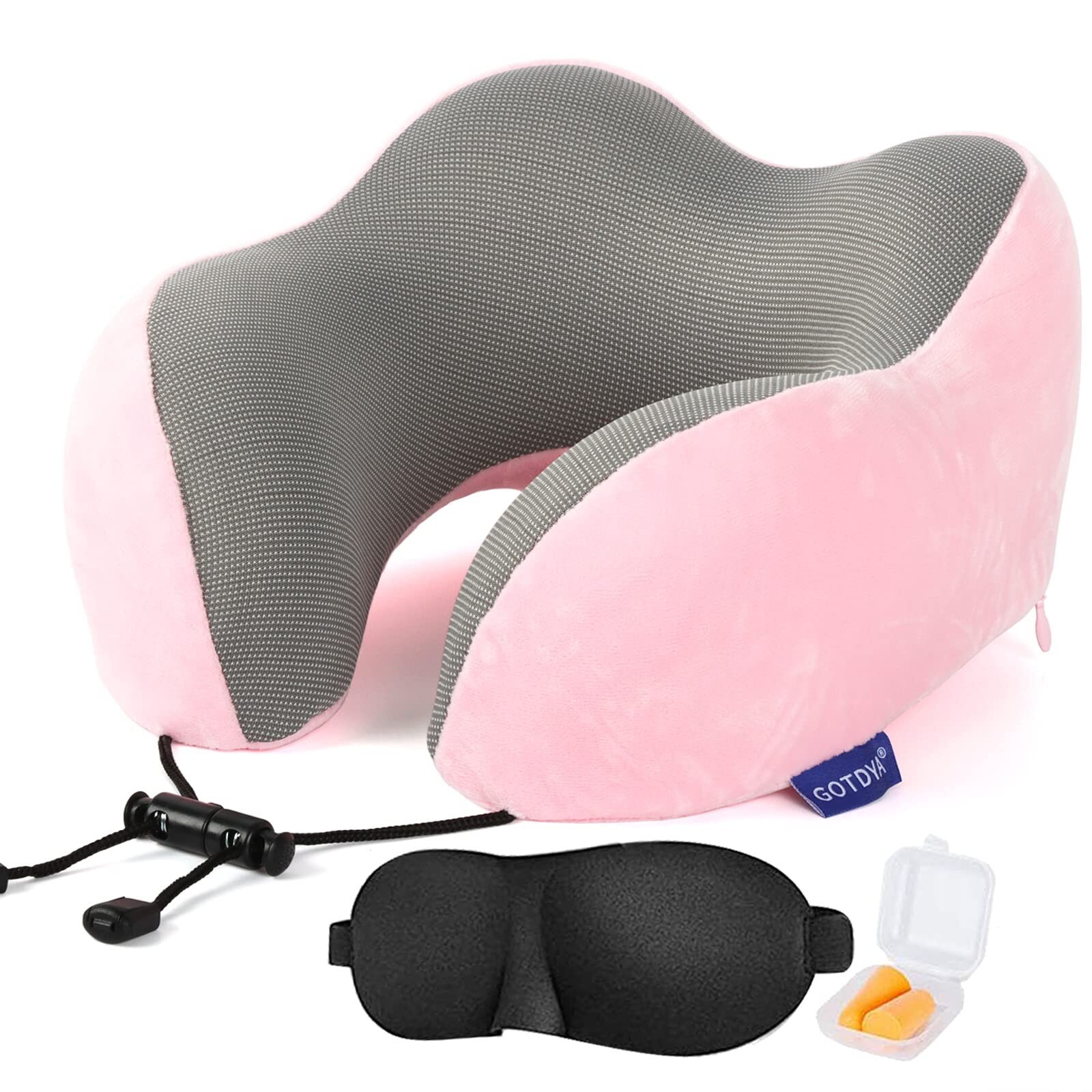 Ultra-Comfy Memory Foam Travel Neck Pillow for Restful Sleep-image