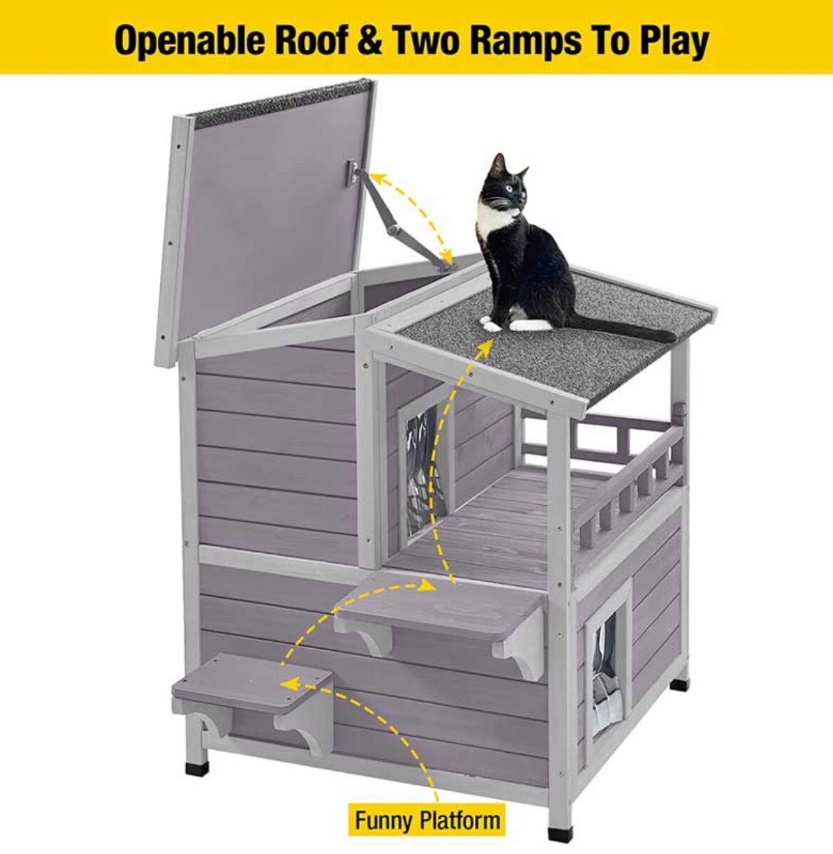 Aivituvin AIR33 Outdoor Cat House eBay