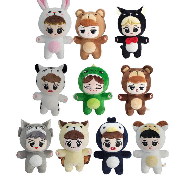 15cm KPOP EXO Plush Animal Dolls Toy Chen Baekhyun Chanyeol Sehun