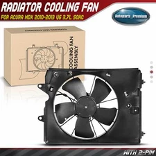 Radiator Cooling Fan with Shroud Assembly for Acura MDX 2010-2013 V6 3.7L SOHC