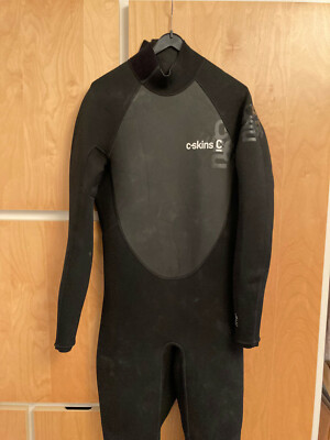 C-Skins Element 3:2 Mens Steamer Wetsuit - Back Zip - Schwarz