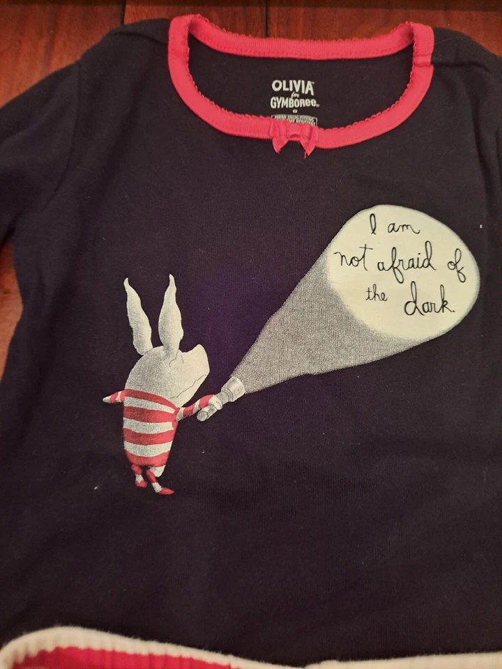 Conjunto de Pijama Gymboree Niñas Talla 6 Olivia Brilla en la Oscuridad Usado en Excelente Condición Foto 3 de 3