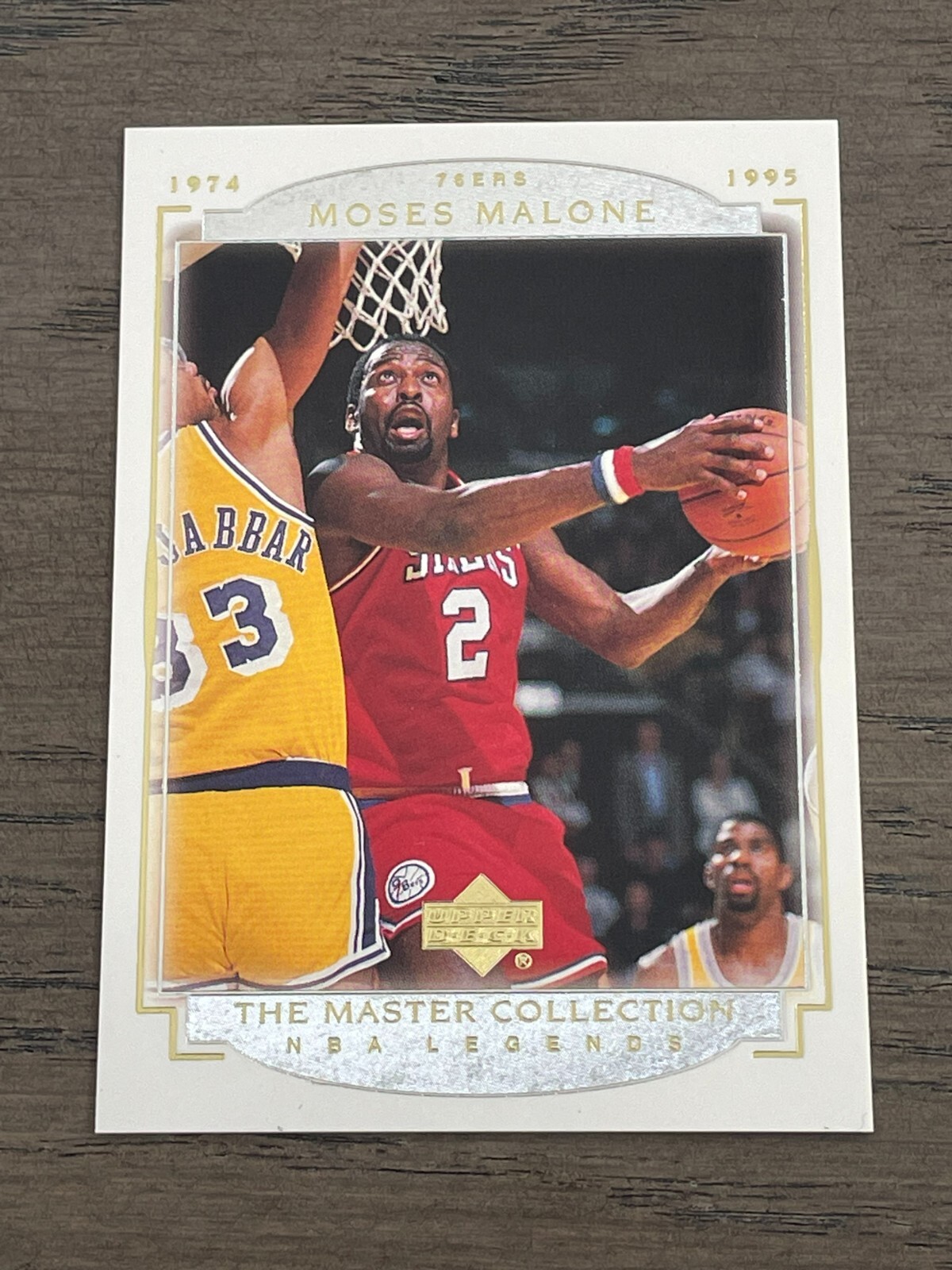 2000 Upper Deck Legends Master Collection Moses Malone #17 76ers /200