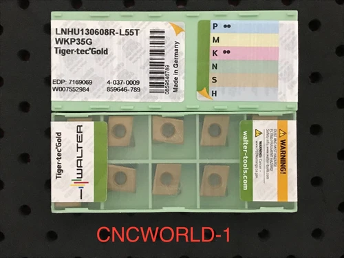 10 Pcs Walter LNHU130608R-L55T WKP35G , 1 Box ! Possible fast delivery FedEx !