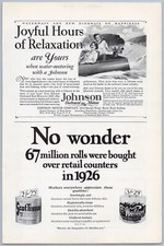 1927 Johnson Outboard Motors Vintage Ad Boating Fishing Boat Parts Equipment