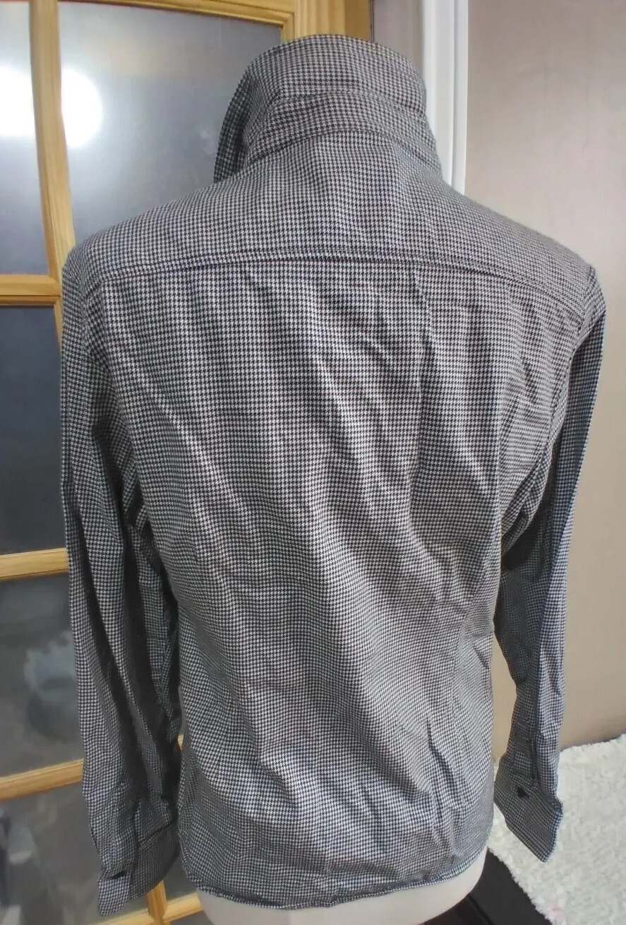 Pendleton Blouse Classic Ruffle Front Fitted Blac… - image 5