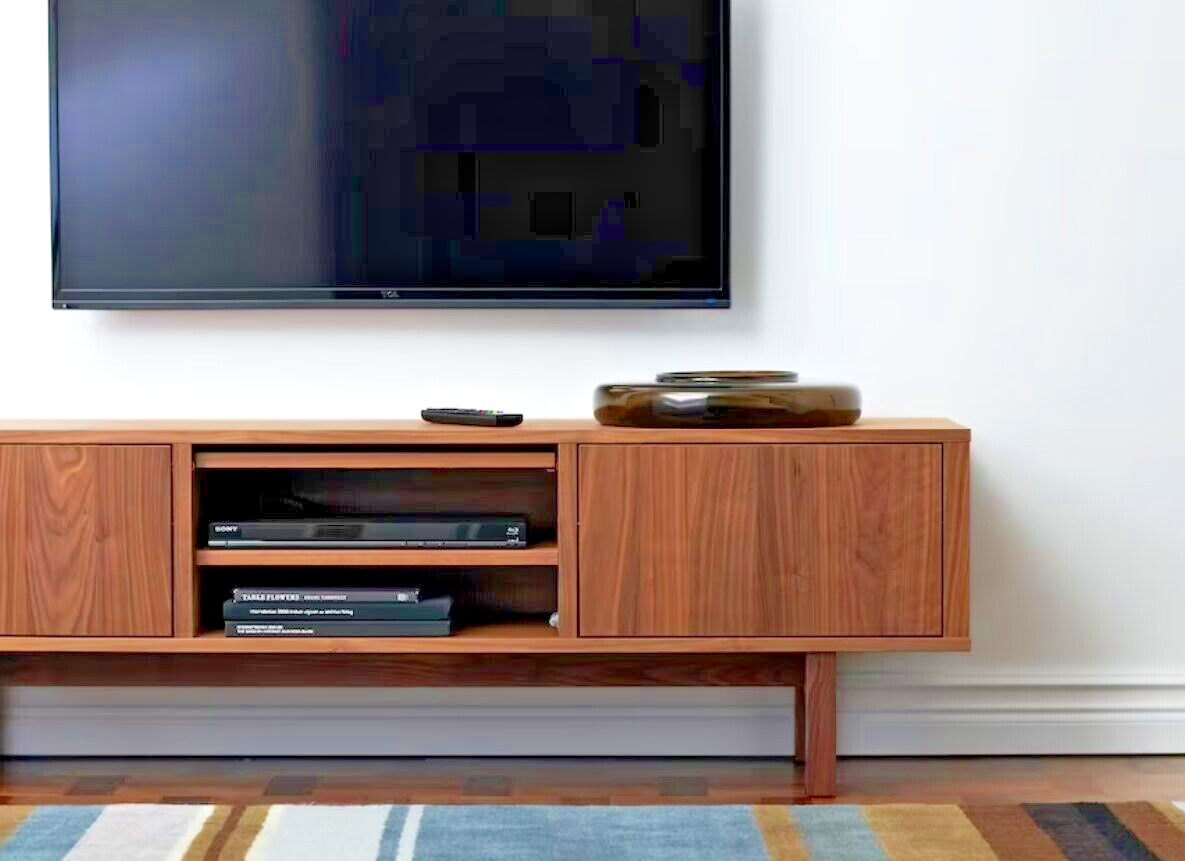 Great! TV Stand - In Walnut Brown - Ikea Stockholm Series Great! TV Stand - In Walnut Brown - Ikea Stockholm Series
