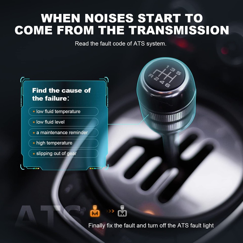 Automotive OBD2 Scanner ABS SRS Diagnostic Tool Transmission Engine