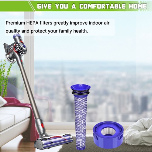 5 Pack For Dyson V8 V7 Animal Absolute Cordless Vacuum Pre &Post HEPA Filter Kit - Picture 7 of 12