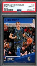 Luka Doncic Rookie 2018-19 Panini Chronicles Blue (pop 2) (55/99) #183 PSA 10