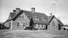 Old B/W Photo Negative Surrey Kingsfold The Owl Inn Pub 1940s Copyright M404