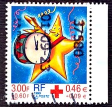 TIMBRE  FRANCE  OBLITERE N° 3288  CROIX ROUGE  1999