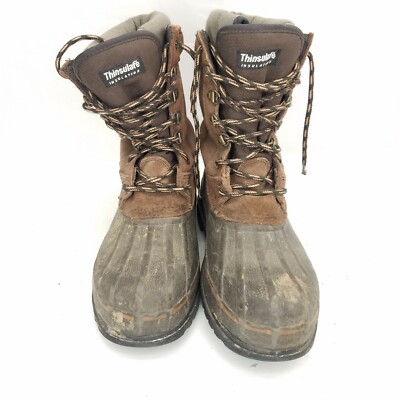 Rocky Thinsulate Winter Duck Boots Size 9 Waterproof Leather  display picture 1
