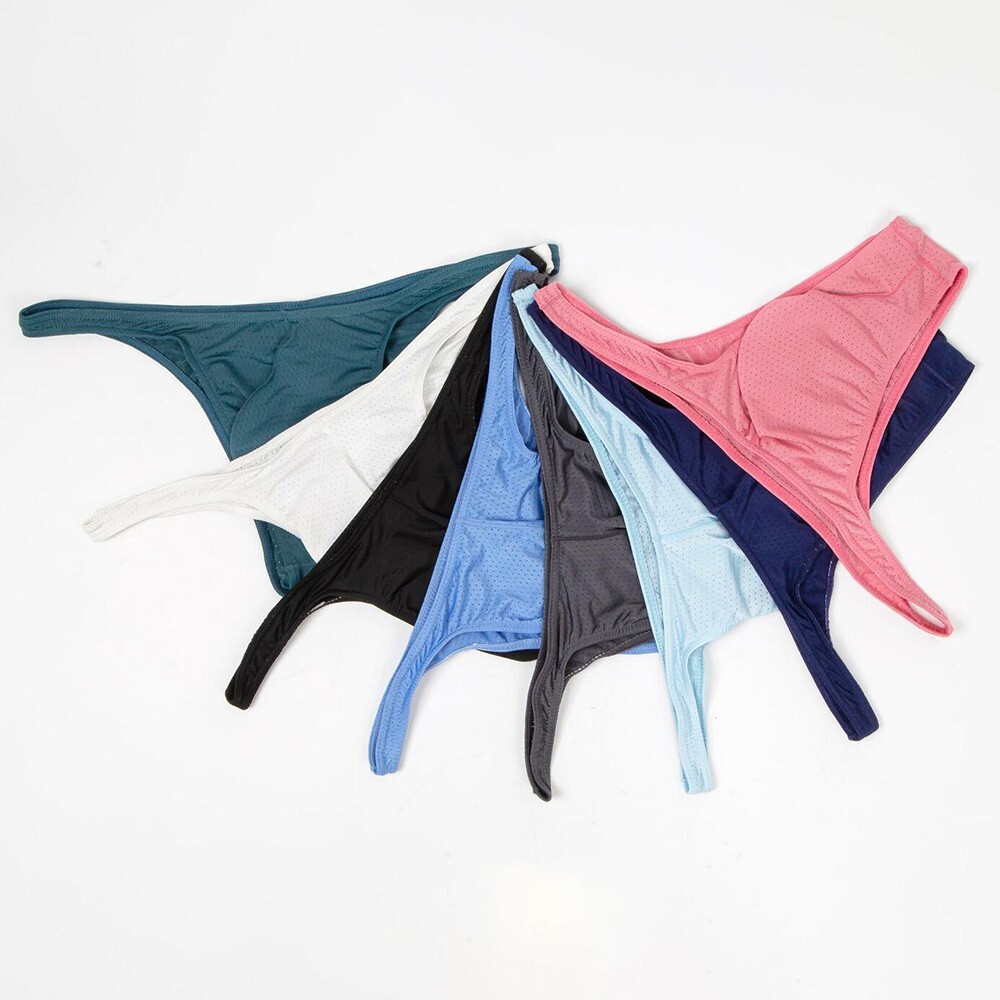 Bikini Man Brief Nylon Panties Sexy Sleep Small Solid Bottoms Breathable-image