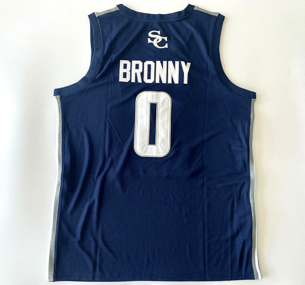 White Retro Bronny 0 High School Basketball Jersey -  Israel