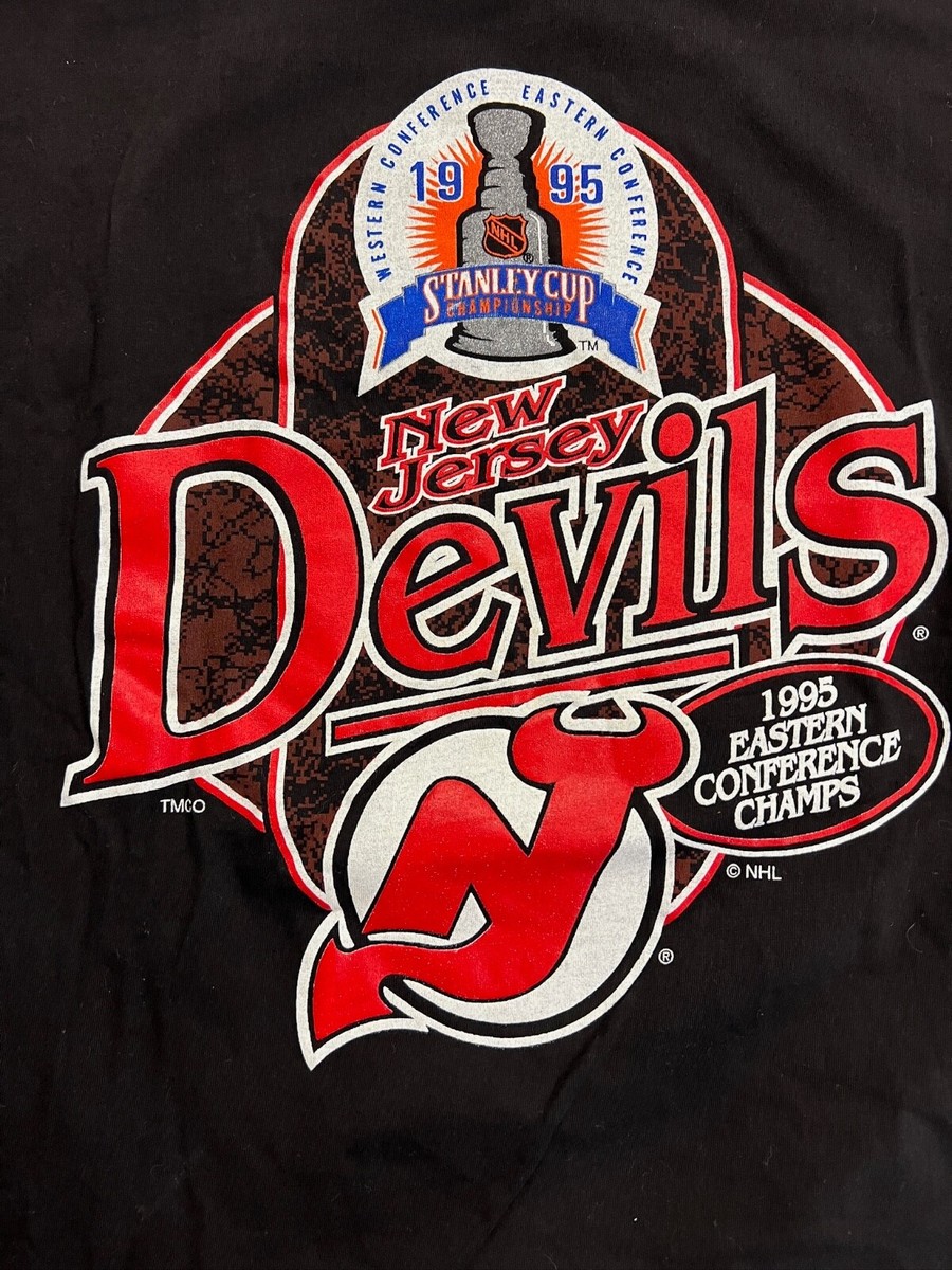 Vintage 1995 New Jersey Devils Stanley Cup Champs NHL T-Shirt
