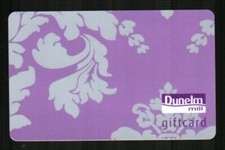 DUNELM MILL ( UK ) Baroque Design ( 2010 ) Gift Card ( $0 )