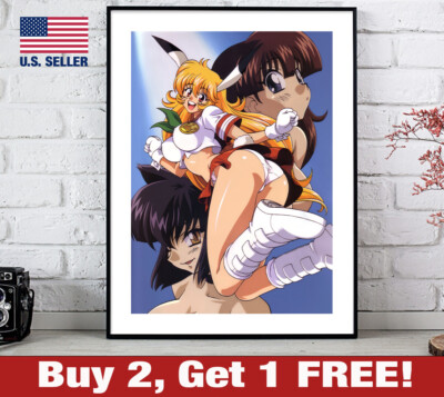 Usagi-Chan de Cue Poster 18'' x 24'' Print Anime Retro 90s Bunny Girl Wall Art