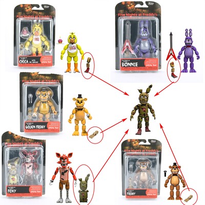 Spring Trap Five Nights At Freddy Bonnie Chica Golden Foxy 5