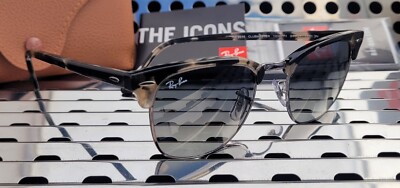 New Ray Ban CLUBMASTER RB3016 133/671 Sunglasses Gray Havana /51mm Gray  Gradient