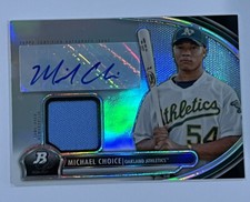 2013 Bowman Platinum Auto Relic Michael Choice #AR-MC Auto