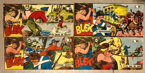 IL GRANDE BLEK A STRISCIA SESTA SERIE N 1 / 21 CPL - ORIGINALE VI° 1956 - Foto 3 di 3