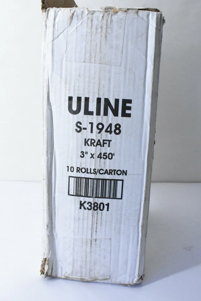 Uline S-1948 Reinforced Economy Brown Tape 3" x 450' K3801 10 Rolls Case - Image 4 of 4