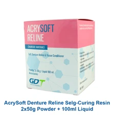 Acry Soft Denture Reliner Self-Cure Kit Tissue Conditioner Cushioning Renewing