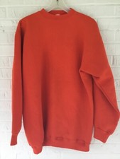 VINTAGE RUSSELL ATHLETIC SWEATSHIRT MADE IN USA VTG MENS XL CLEMSON ORANGE 50/50