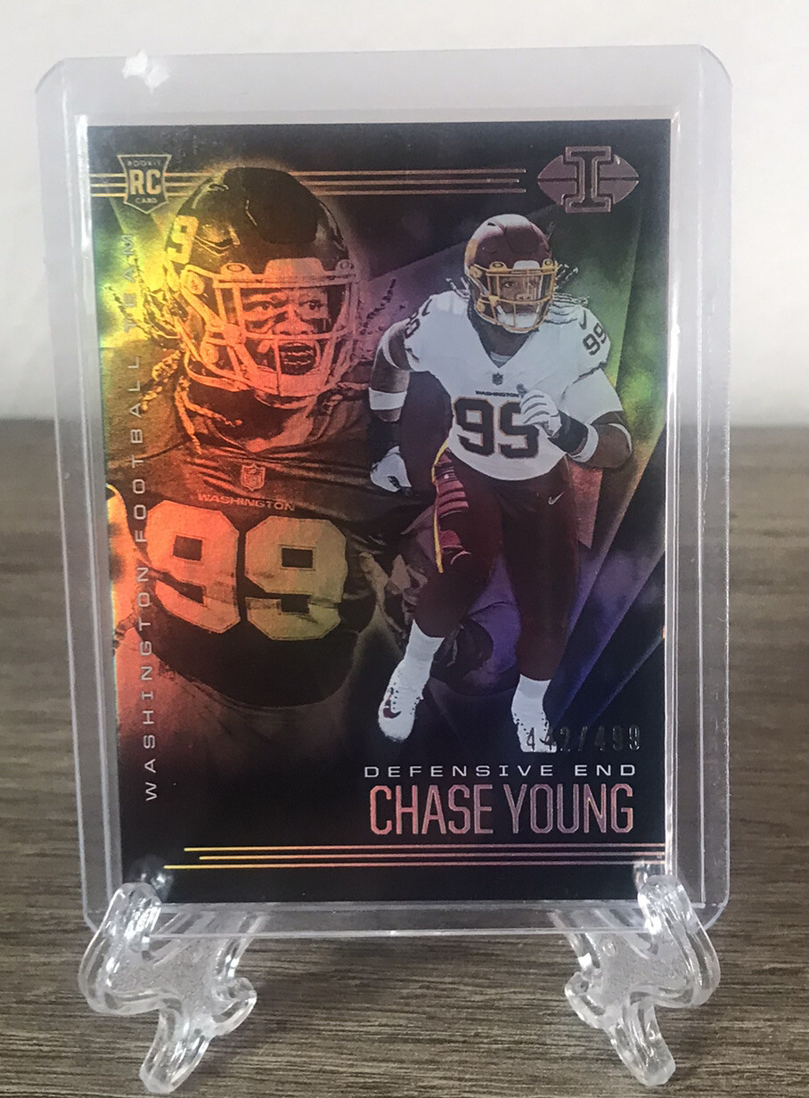 2020 Panini Illusions Chase Young Bronze /499 Rookie #25 Washington Commanders