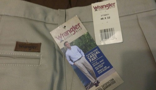 2 pair Wrangler Pleated Casual Pant's - Picture 3 of 3