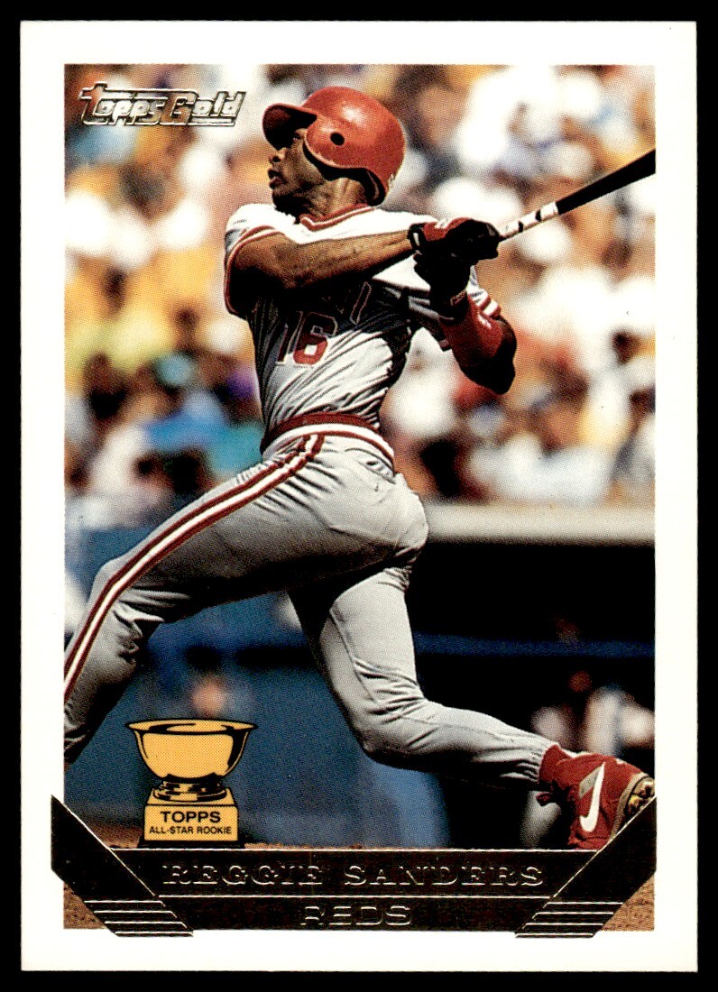 1993 TOPPS GOLD REGGIE SANDERS CINCINNATI REDS #83
