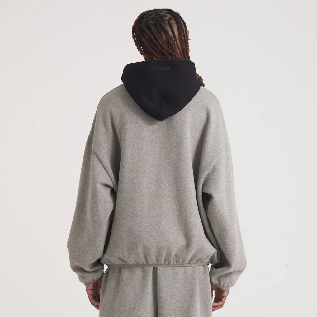 Felpa con cappuccio Fear of God NBA x ESSENTIALS pullover grigio NUOVO