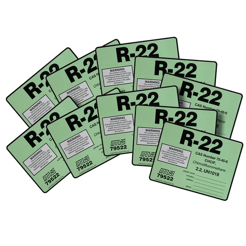 R-22 / R22 Label # 79522 , Pack of (10)