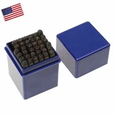 36pc Steel Punch Alphabet Letter Number Tool 1/8"inch 3mm Leather craft Stamp HO