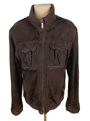 VINTAGE Chevignon World Traveler A2 Leather Bomber Jacket XXL TITI