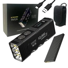 NITECORE TM12K Tiny Monster Rechargeable Flashlight 12000Lmn w/NB10000 Powerbank