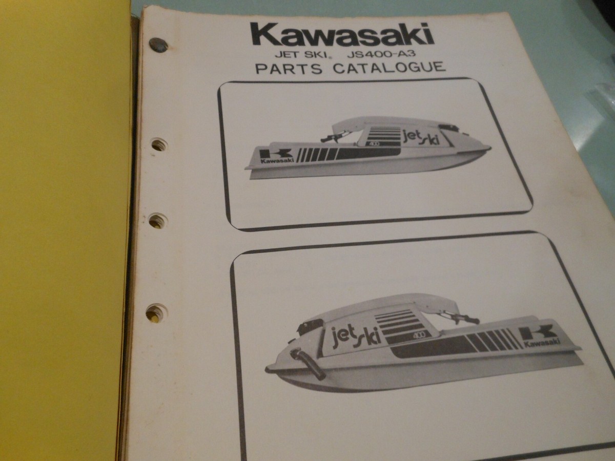 NEW OEM Kawasaki Jet Ski JS400-A3 Parts Manual Catalog # 99995-625