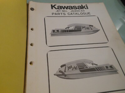 NEW OEM Kawasaki Jet Ski JS400-A3 Parts Manual Catalog # 99995-625