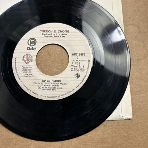 Cheech And Chong Up In Smoke/ Rock Fight Ode Records 45 - 第 2/4 張圖片