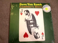 DAVE VAN RONK, GAMBLER'S BLUES '65 LP VERVE FOLKWAYS FV-9017 MONO FOLK NM Shrink
