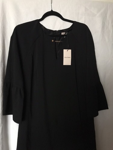 Alba Moda Damen Kleid Neu Gr 42 AzA 53 Schwarz Extra Leicht  - Bild 2 von 6