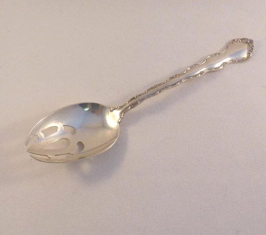 Tara by Reed & Barton Sterling Pierced Table Serving Spoon