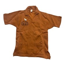 Vintage 1960s Deadstock Ohio Geneva On The Lake Smock Short sleeve Sweatshirt Sm