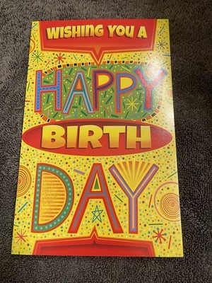 Wishing You A Happy Birthday Greeting Card With Envelope Can Be Customized