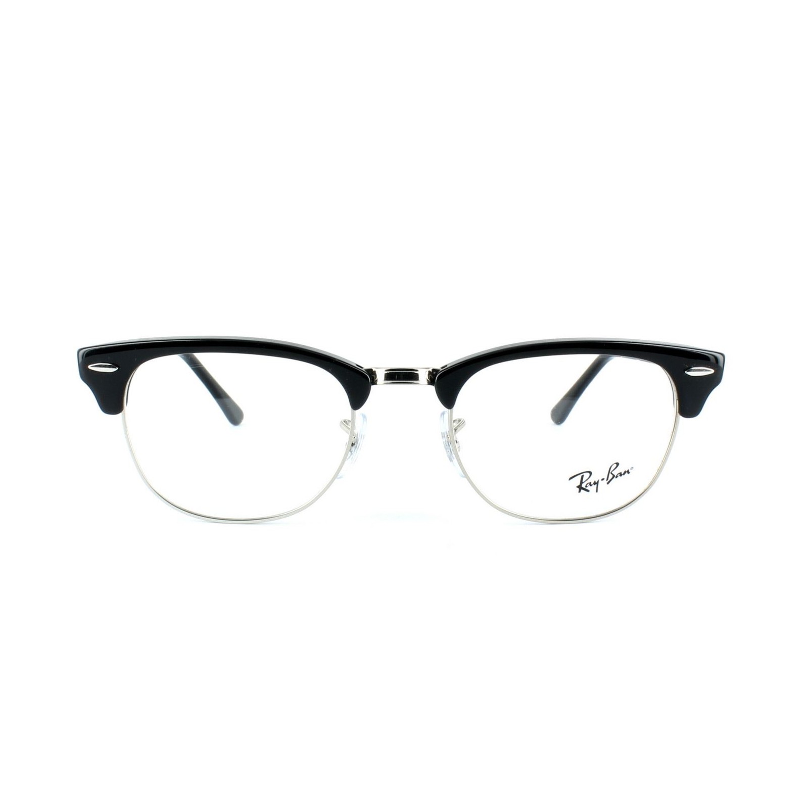 Ray-Ban Glasses Frames 5154 Clubmaster 2000 Shiny Black 51Mm - Image 2