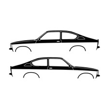 Set Of 2 Car Decal Stickers For Opel Kadett C Gte Coupe Set Of 2 Car Decal Stickers For Opel Kadett C Gte Coupe